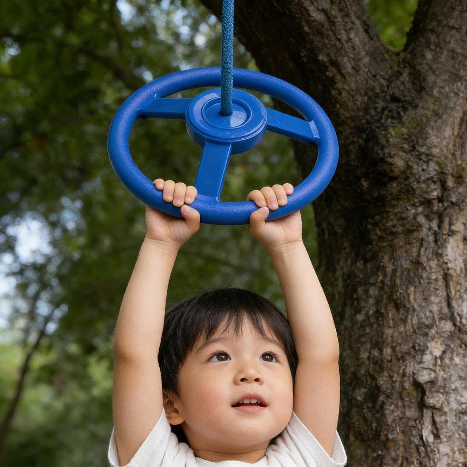 Kids Unique Outdoor Toys - 遊び場用子供用ステアリングホイール、屋外裏庭用子供向けギフト、筋力トレーニング用ユニークな屋外遊び場ホイール、遊具玩具