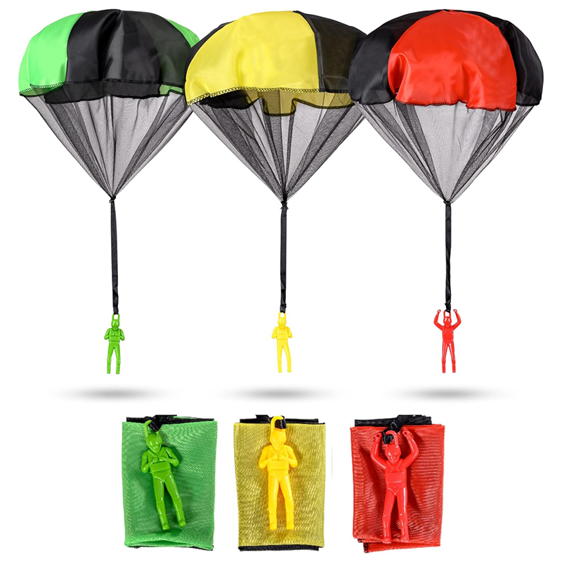 Kids Unique Outdoor Toys - 子供用パラシュートおもちゃ、絡まりにくい屋外飛行パラシュート、男性用屋外おもちゃ、イースターバスケットアイデア、ユニークな男の子女の子ギフト、子供向けクラフト