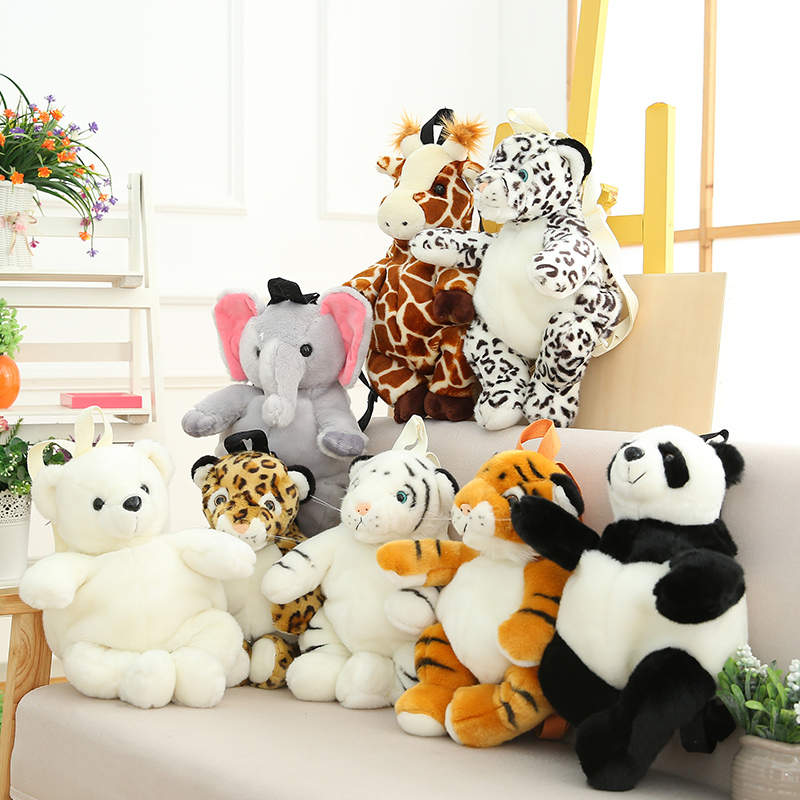 Kids Outdoor Toys B&Q - 新しい抱き締めたくなるような模擬動物ぬいぐるみリュックかわいい赤ちゃんのおもちゃソフト pre スクール学生キッズバッグ屋外旅行パック
