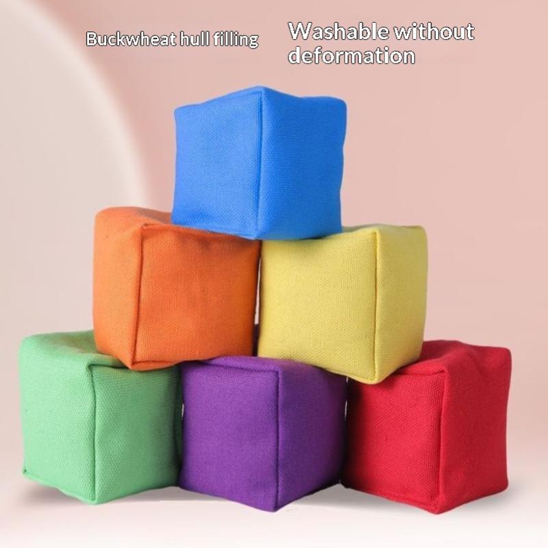 Kids Outdoor Bean Bag - ミニビーンバッグ カラフルなポータブル布製サンドバッグ トスゲーム 子供向けインタラクティブ遊具 楽しいスポーツ アウトドア