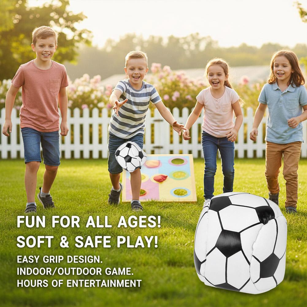 Kids Outdoor Bean Bag - 子供用PUレザービーンバッグ、ソフトタッチ、漏れ防止設計、安全な屋内外遊び、子供の学校体育に最適