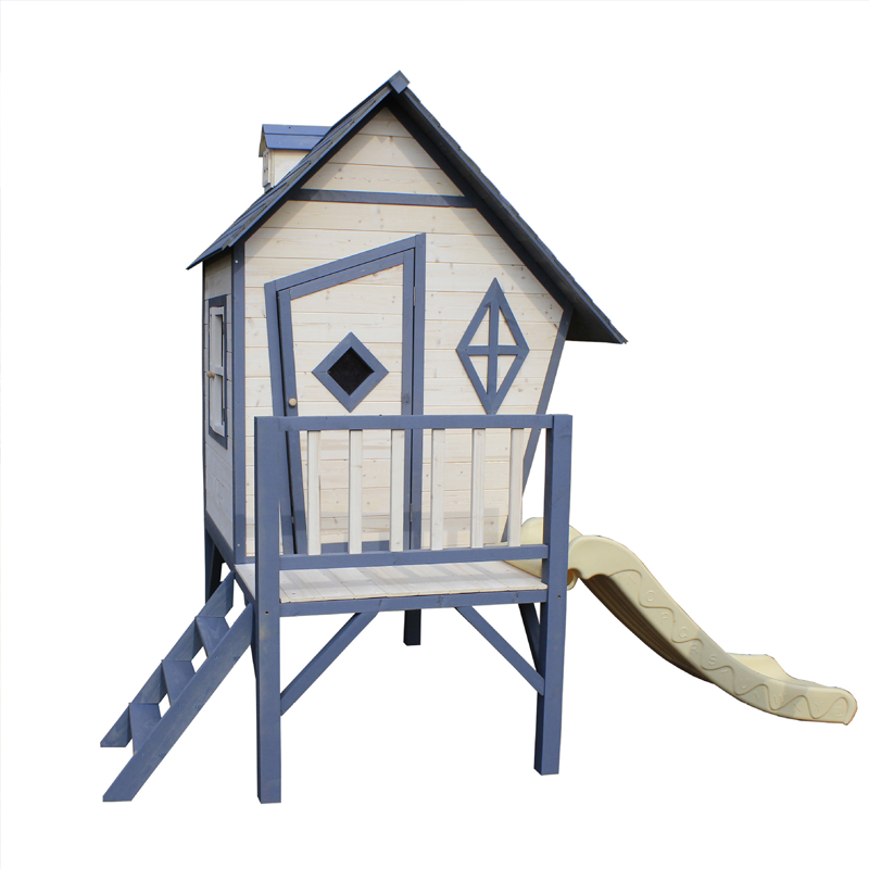 Kids Outdoor Cubby House - 高品質子供用屋外キューブハウス大型多機能豪華木製プレイハウス