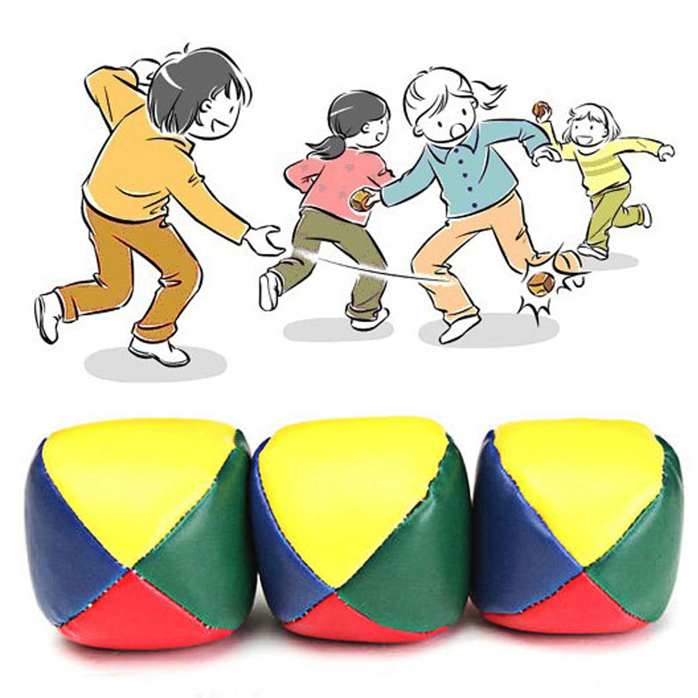 Kids Outdoor Bean Bag - 3 個ジャグリングボールクラシックビーンバッグ楽しいゲームスポーツおもちゃジャグルマジックサーカス初心者子供屋内屋外インタラクティブおもちゃ