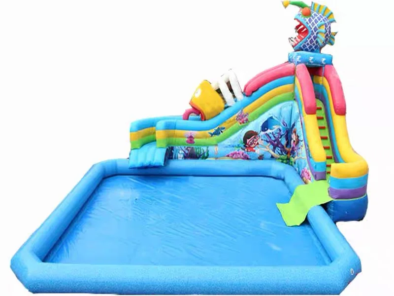 Kids Outdoor Venues - 業務用インフレータブルウォーターパーク、耐久性のあるPVCレインボーウォータースライド、子供と大人向けのアクアプレイグラウンド、屋内および屋外会場向け