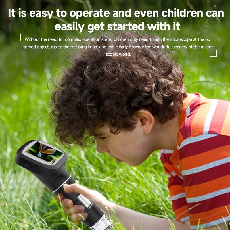 2.4インチミニ顕微鏡 1600倍 ハンドヘルド実験用顕微鏡 - Kids.Outdoor Utensils のレビューと価格