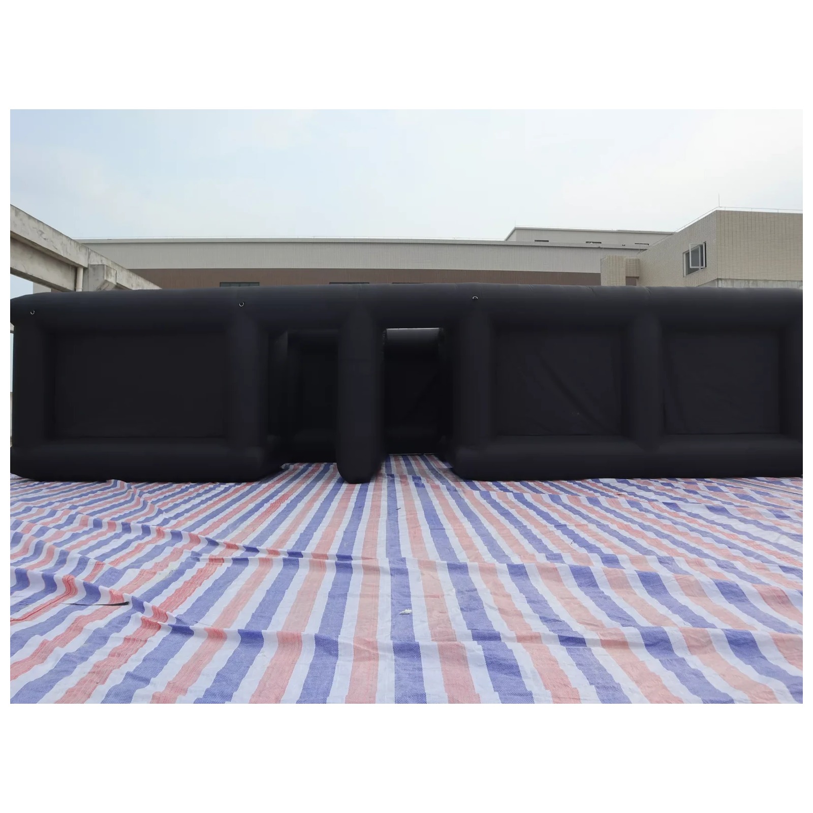 大型黒色オープン型正方形インフレータブル迷路 9×9m 30 - Kids Outdoor Venues のレビューと価格