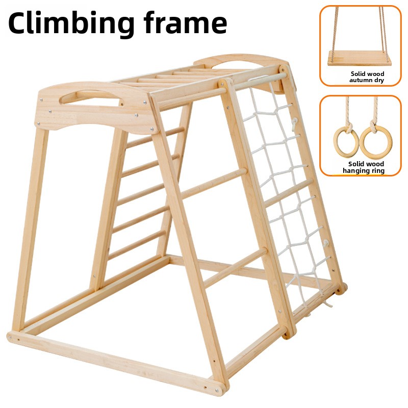 ジャングルジム キッズ 屋外 室内 子供用 木製滑り台 ベビ - Kids Outdoor Jungle Gym With Slide のレビューと価格