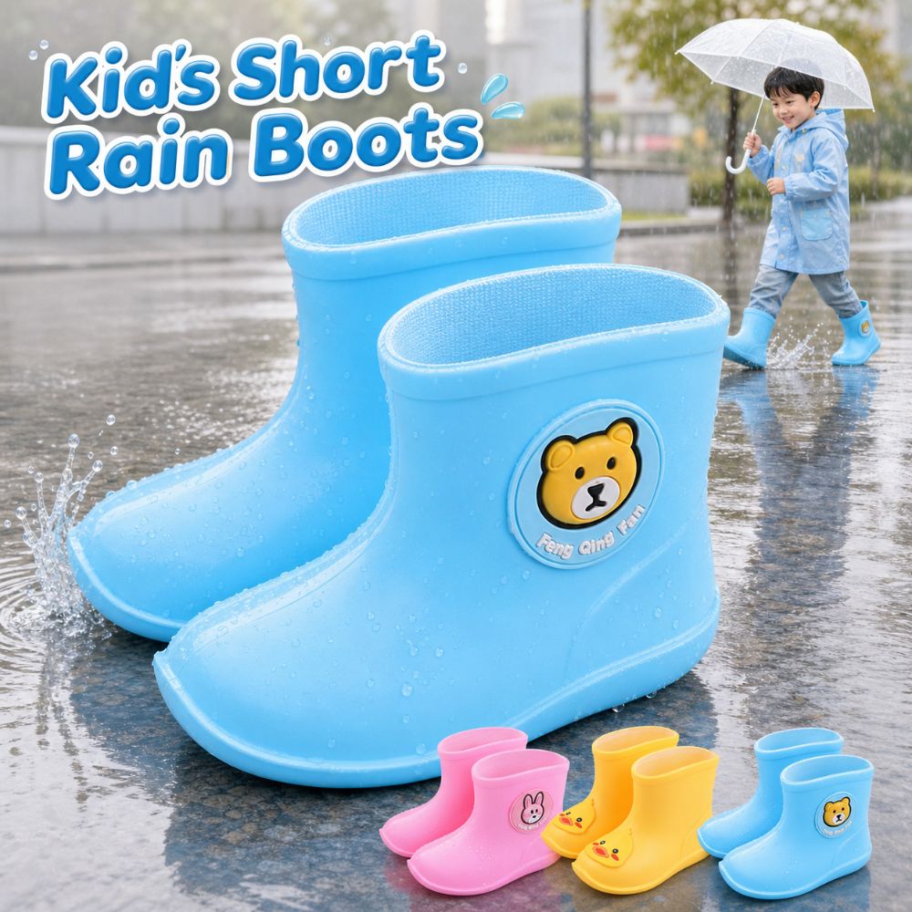 滑り止め加工の子供用ショートレインブーツ、ローカット軽量アウ - Kids Outdoor Water のレビューと価格
