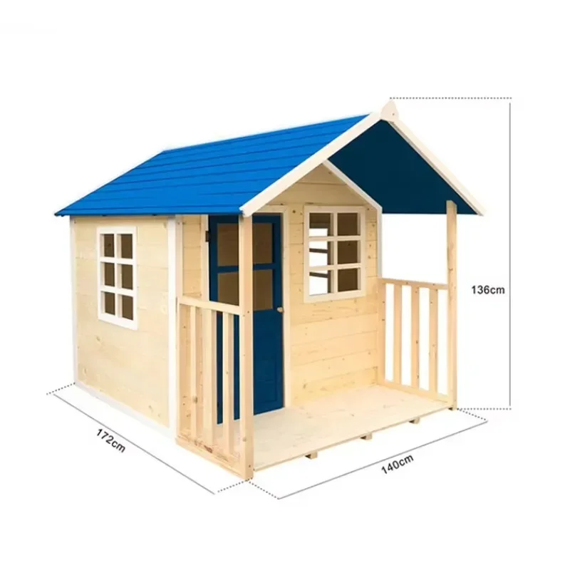子供用屋外プレイハウス、木製子供用プレイハウス - Kids Outdoor Cubby House のレビューと価格