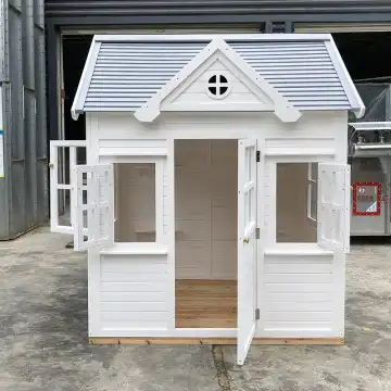 工場製の子供用屋外プレイハウス、オーストラリア製、子供用木製 - Kids Outdoor Cubby House のレビューと価格
