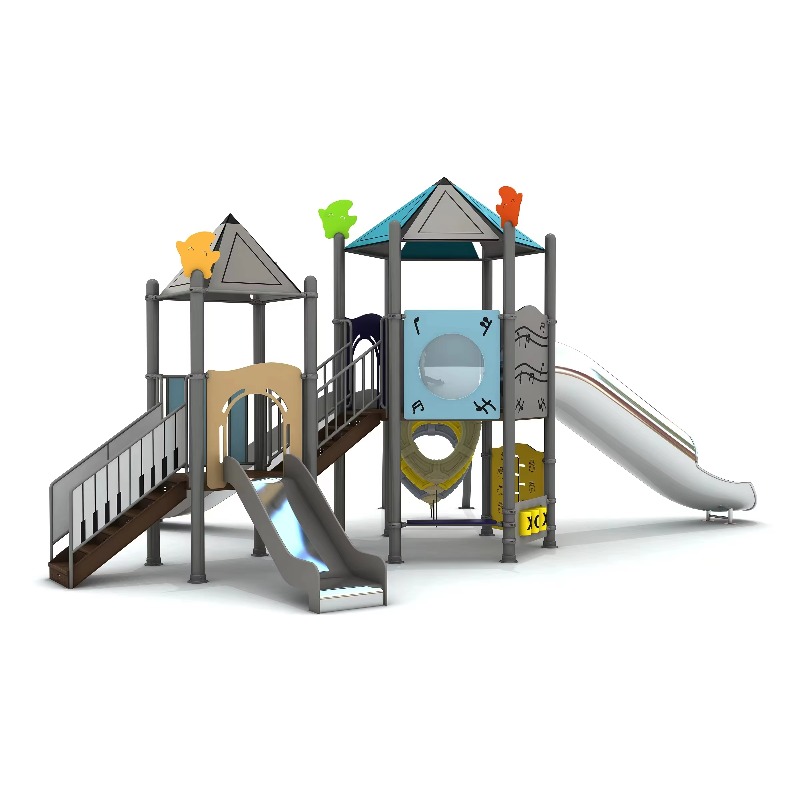 木製屋外遊具セット スチール製プレイハウス 子供用庭園遊具  - Kids Outdoor Wooden Playhouse のレビューと価格