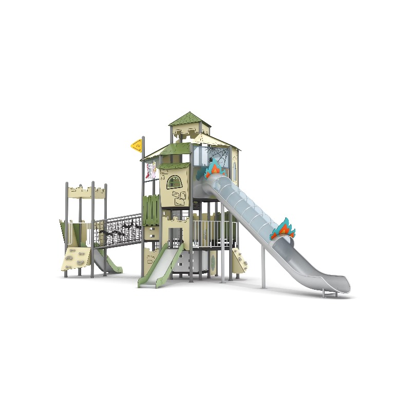 木製屋外遊具セット スチール製プレイハウス 子供用庭園遊具  - Kids Outdoor Wooden Playhouse のレビューと価格