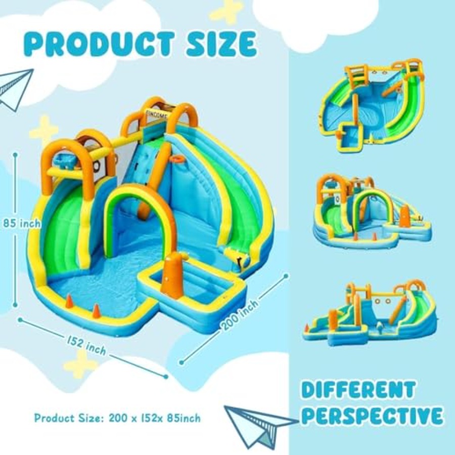 子供用裏庭屋外インフレータブルウォータースライドパーク：PV - Kids Outdoor Water のレビューと価格