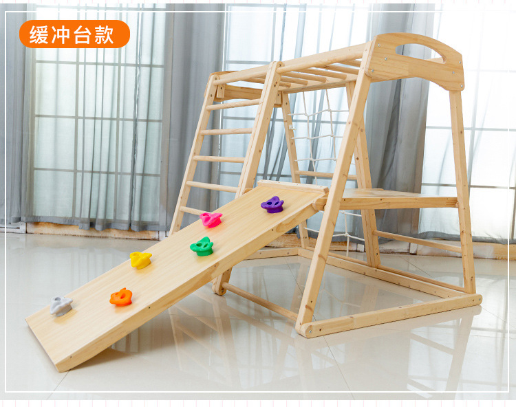 ジャングルジム キッズ 屋外用 子供用 室内用 木製滑り台  - Kids Outdoor Jungle Gym With Slide のレビューと価格