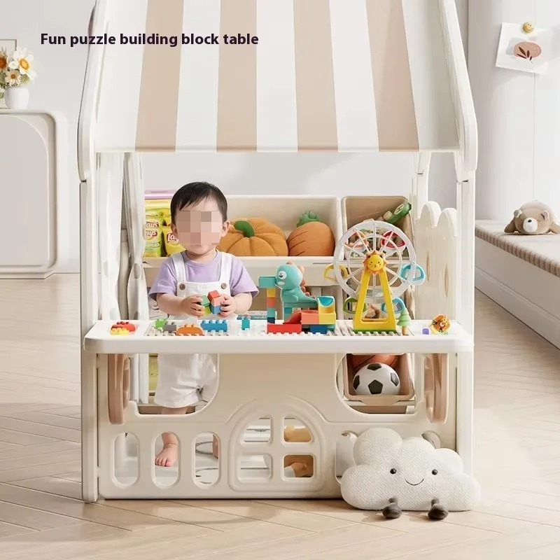 現代的な屋内外兼用幼児用プラスチック製テント、キューブハウス - Kids Outdoor Cubby House のレビューと価格