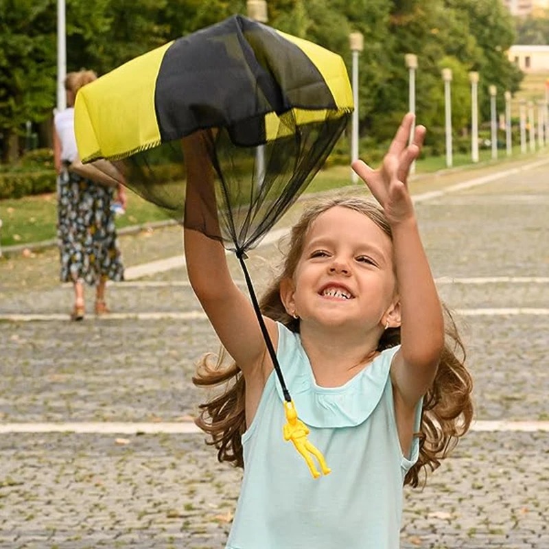 子供用パラシュートおもちゃ、絡まりにくい屋外飛行パラシュート - Kids Unique Outdoor Toys のレビューと価格