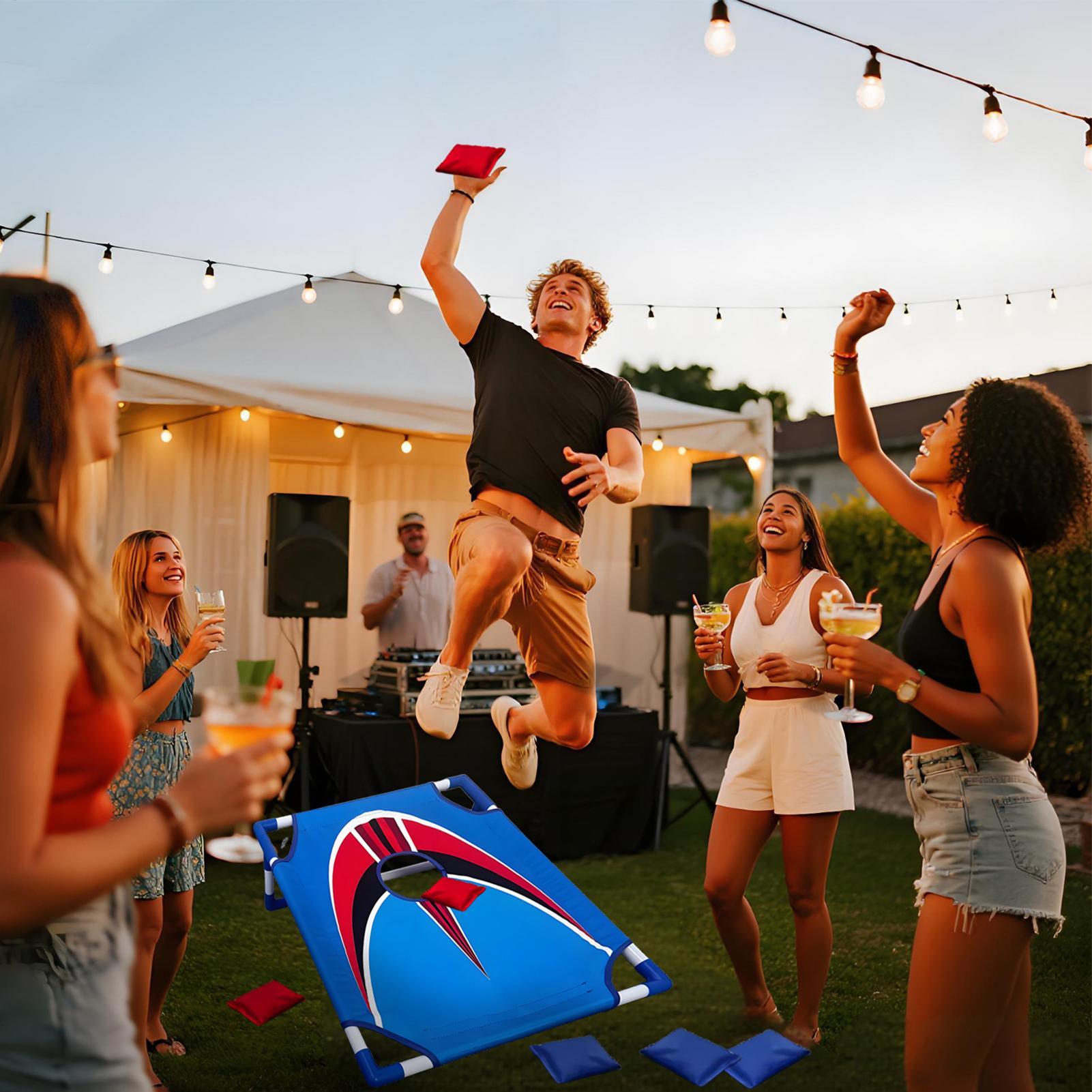 子供用ビーンバッグトスゲーム 携帯用折りたたみ式 楽しいキャ - Kids Outdoor Bean Bag のレビューと価格