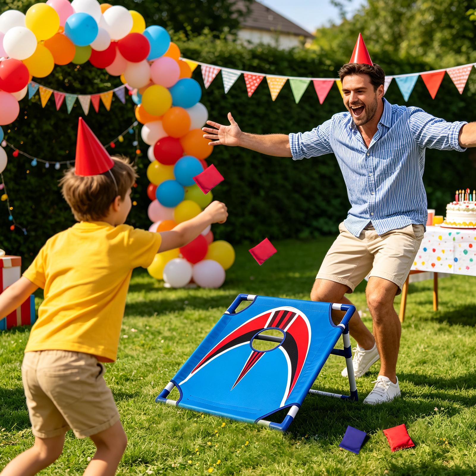 子供用ビーンバッグトスゲーム 携帯用折りたたみ式 楽しいキャ - Kids Outdoor Bean Bag のレビューと価格