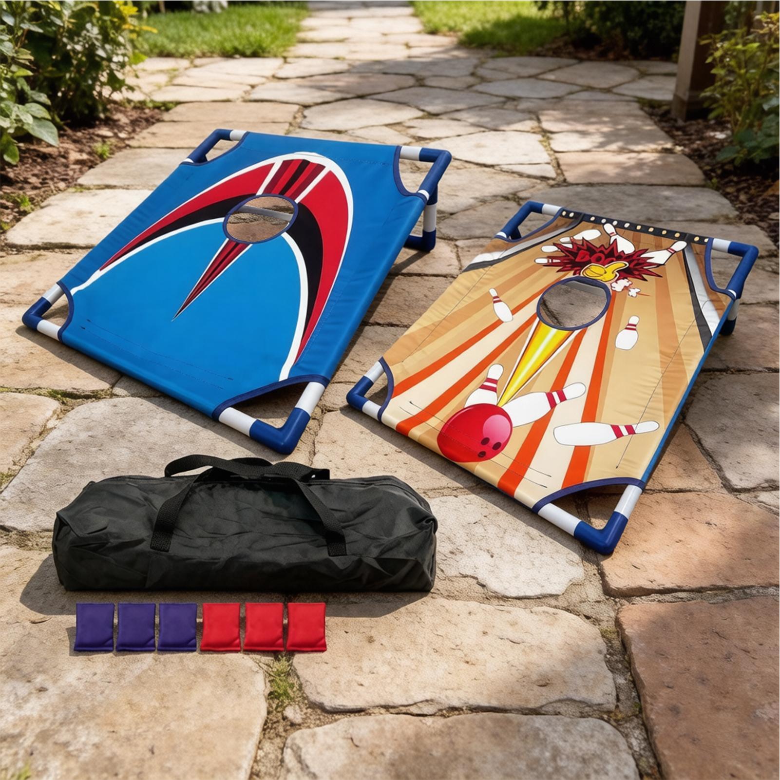 子供用ビーンバッグトスゲーム 携帯用折りたたみ式 楽しいキャ - Kids Outdoor Bean Bag のレビューと価格