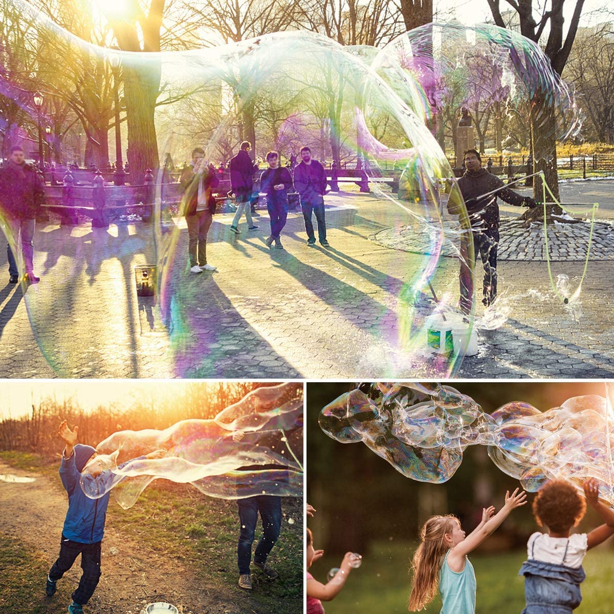 子供のための大きなサイズの折りたたみ式バブル,巨大な泡,屋外 - Outdoor Kids In An Inside World のレビューと価格