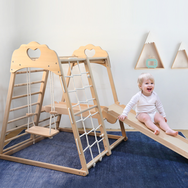 ジャングルジム キッズ 屋外木製大型ジャングルジム 子供用幼 - Kids Outdoor Jungle Gym With Slide のレビューと価格