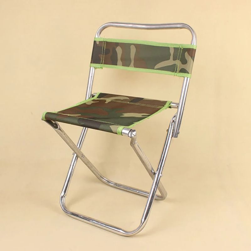 迷彩柄折りたたみスツール 背もたれ付き 46x29x29cm - Kids Outdoor Lounge Chair のレビューと価格