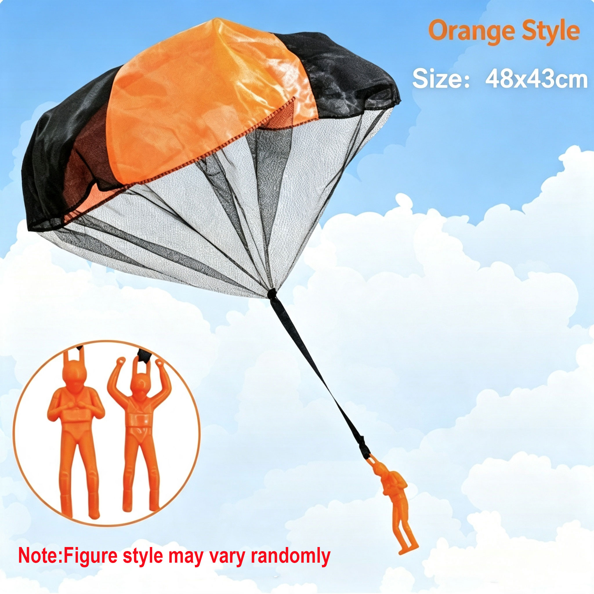 3/6個入り子供用パラシュートおもちゃ、無料屋外用パラシュー - Kids Unique Outdoor Toys のレビューと価格