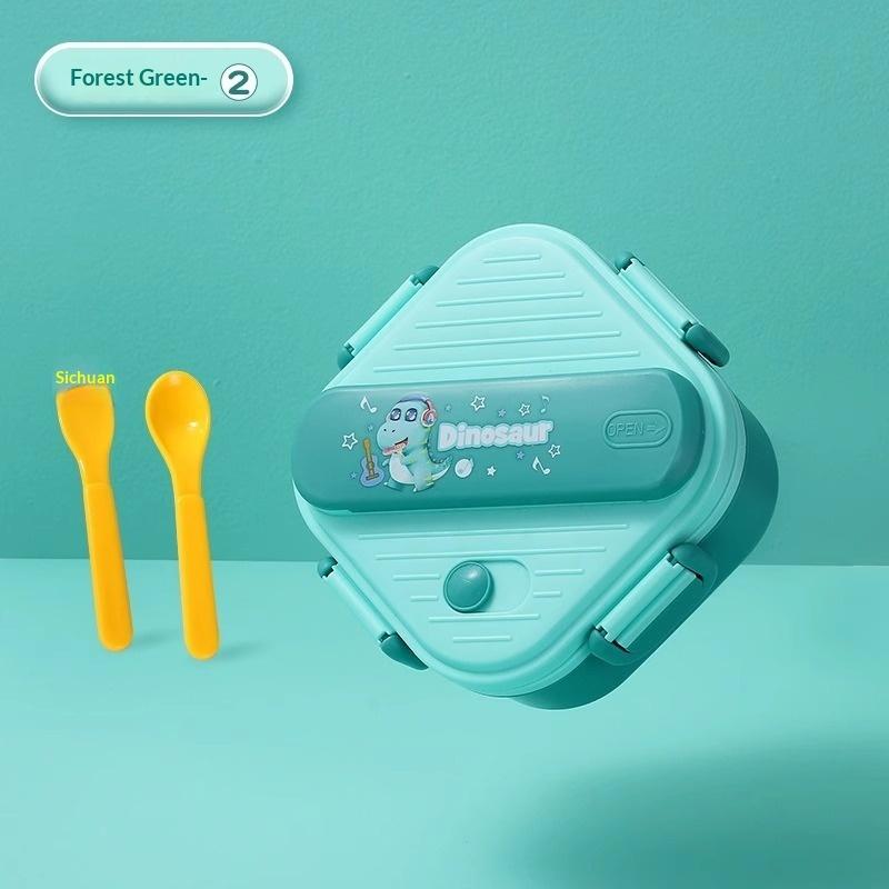 かわいい漫画柄の子供用3段弁当箱、漏れ防止蓋とカトラリーセッ - Kids.Outdoor Utensils のレビューと価格