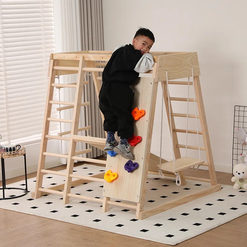 JMZ 木製ジャングルジム スライドクライミングフレーム 子 - Kids Outdoor Jungle Gym With Slide のレビューと価格