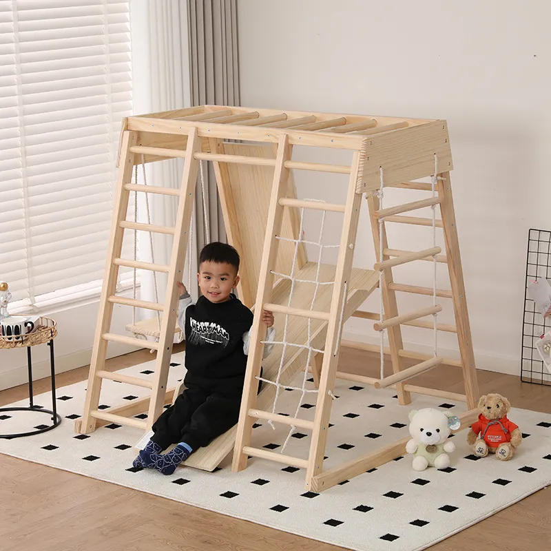 JMZ 木製ジャングルジム スライドクライミングフレーム 子 - Kids Outdoor Jungle Gym With Slide のレビューと価格