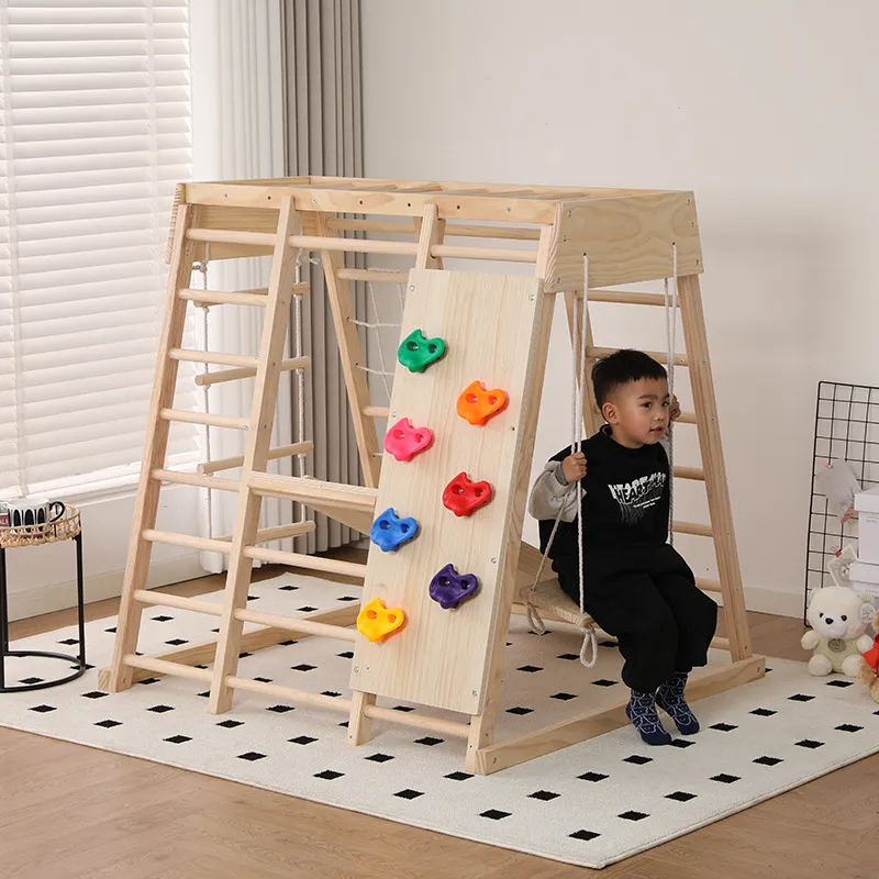 JMZ 木製ジャングルジム スライドクライミングフレーム 子 - Kids Outdoor Jungle Gym With Slide のレビューと価格