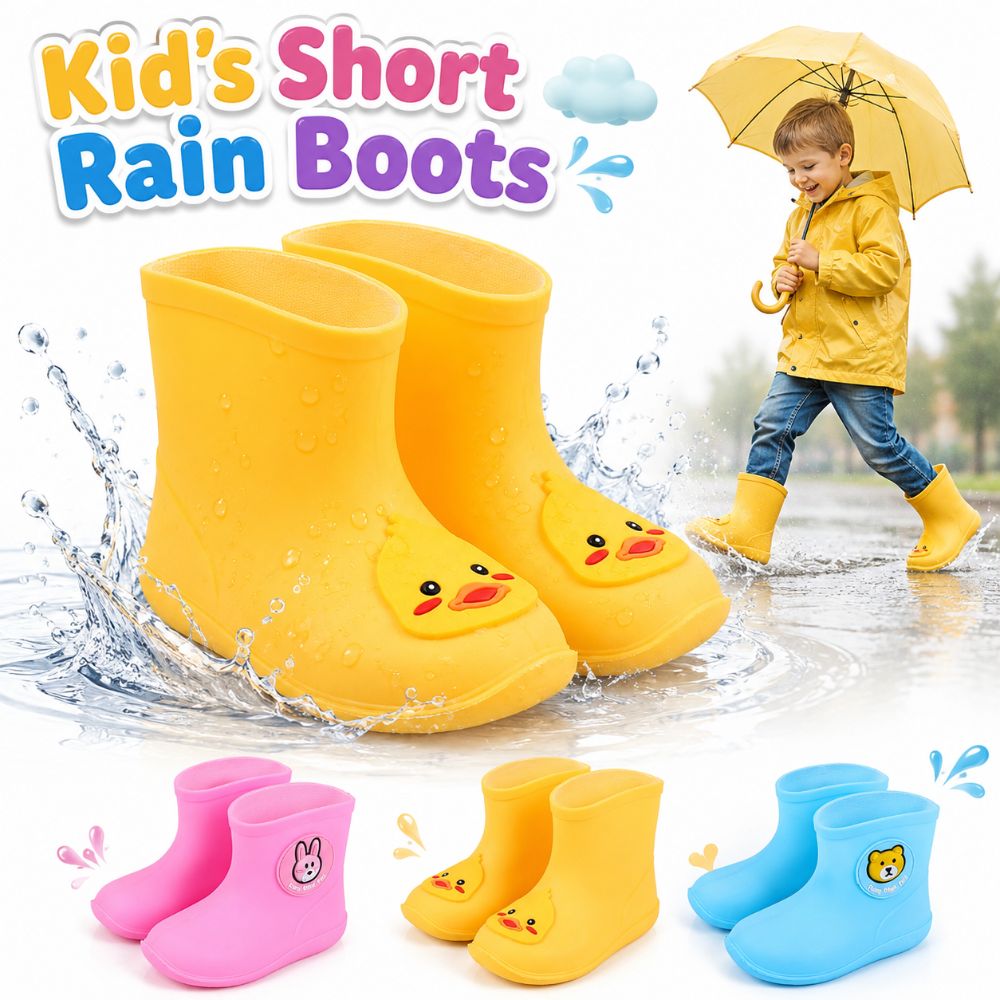 滑り止め付き子供用ショートレインブーツ、ローカット軽量アウト - Kids Outdoor Water のレビューと価格