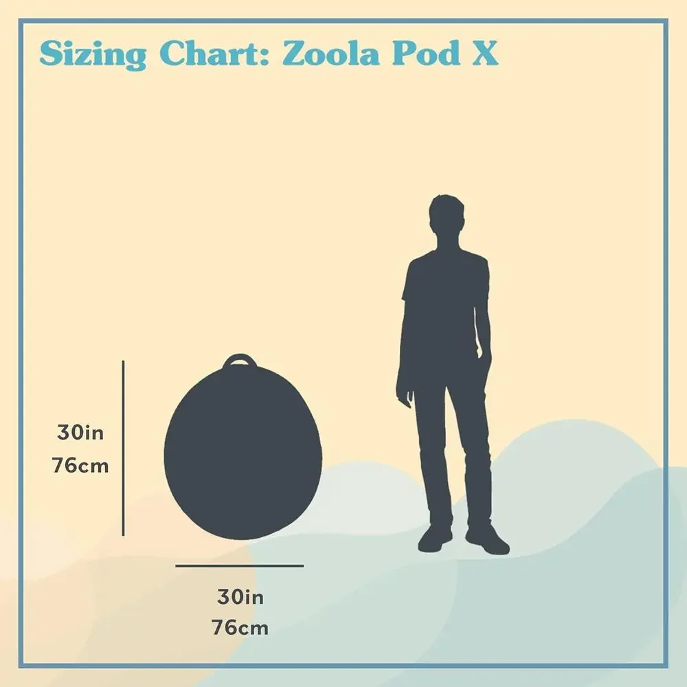 Zoola Pod X アウトドアビーンバッグチェア、子供・ - Kids Outdoor Lounge Chair のレビューと価格