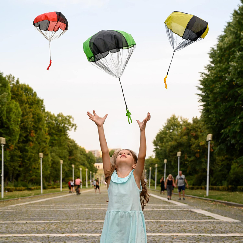 子供用パラシュートおもちゃ、屋外用フライングパラシュート、屋 - Kids Unique Outdoor Toys のレビューと価格