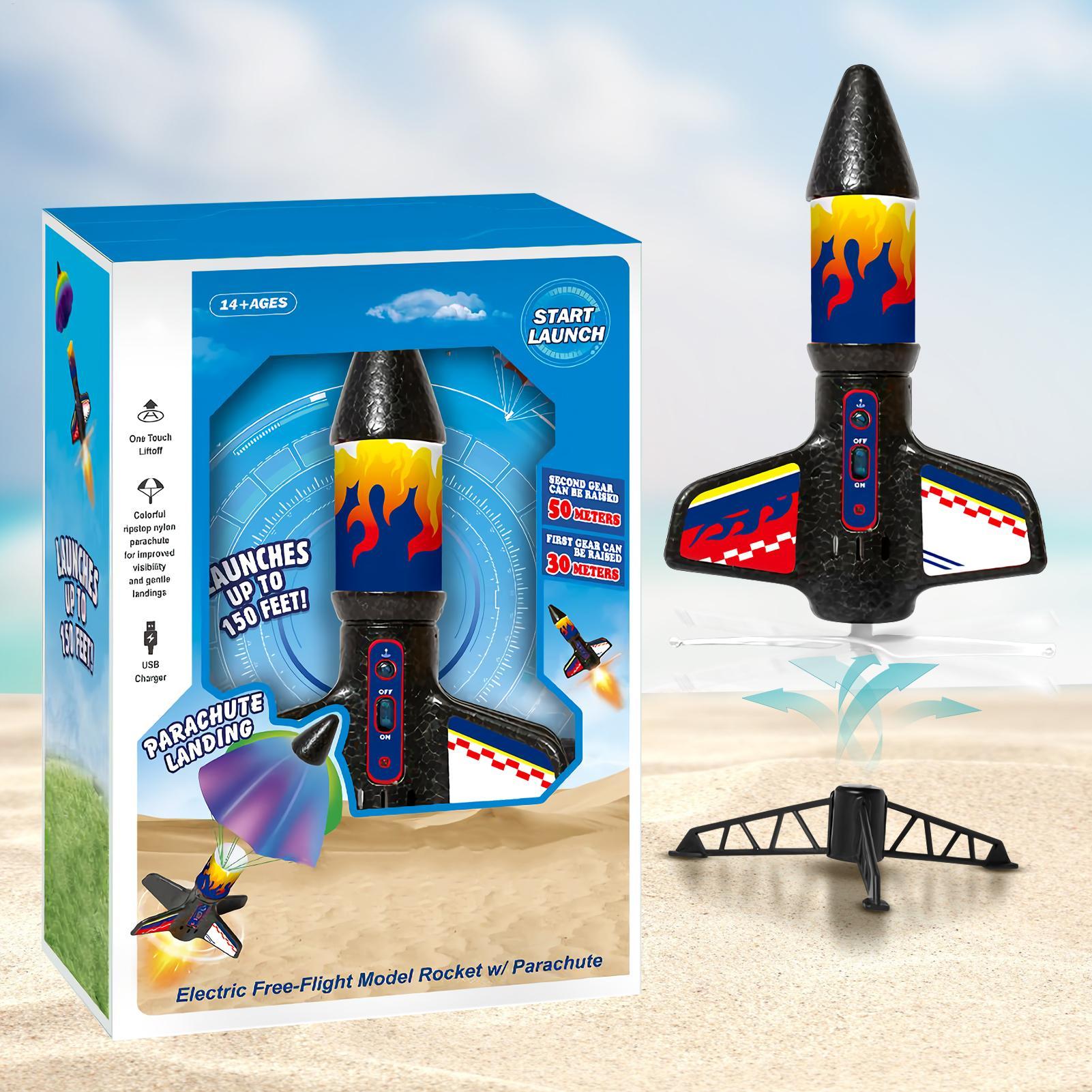 子供用ロケットおもちゃ パラシュート付きロケット打ち上げゲー - Kids Outdoor Learning Activities のレビューと価格
