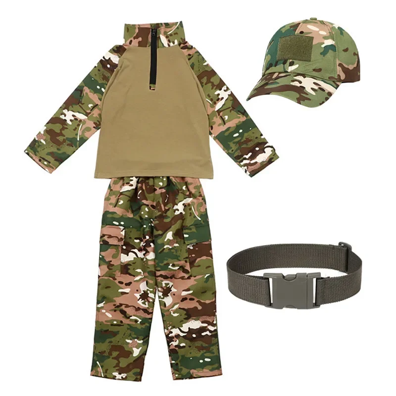 子供大人迷彩カエル衣装サマーキャンプコスチュームスタンドカラ - Kids Outdoor Set のレビューと価格