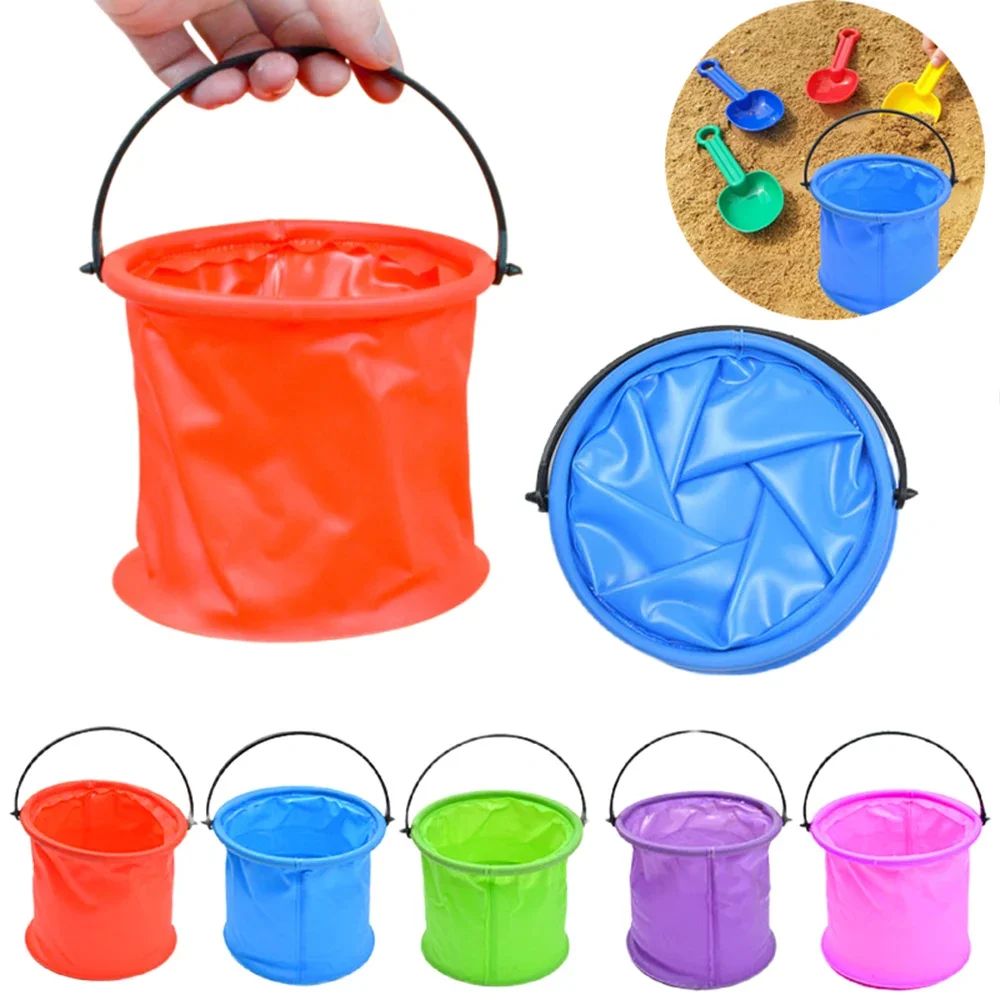 折りたたみ式ビーチ砂場バケツ ポータブル折りたたみ式手持ちバ - Kids Outdoor Water のレビューと価格