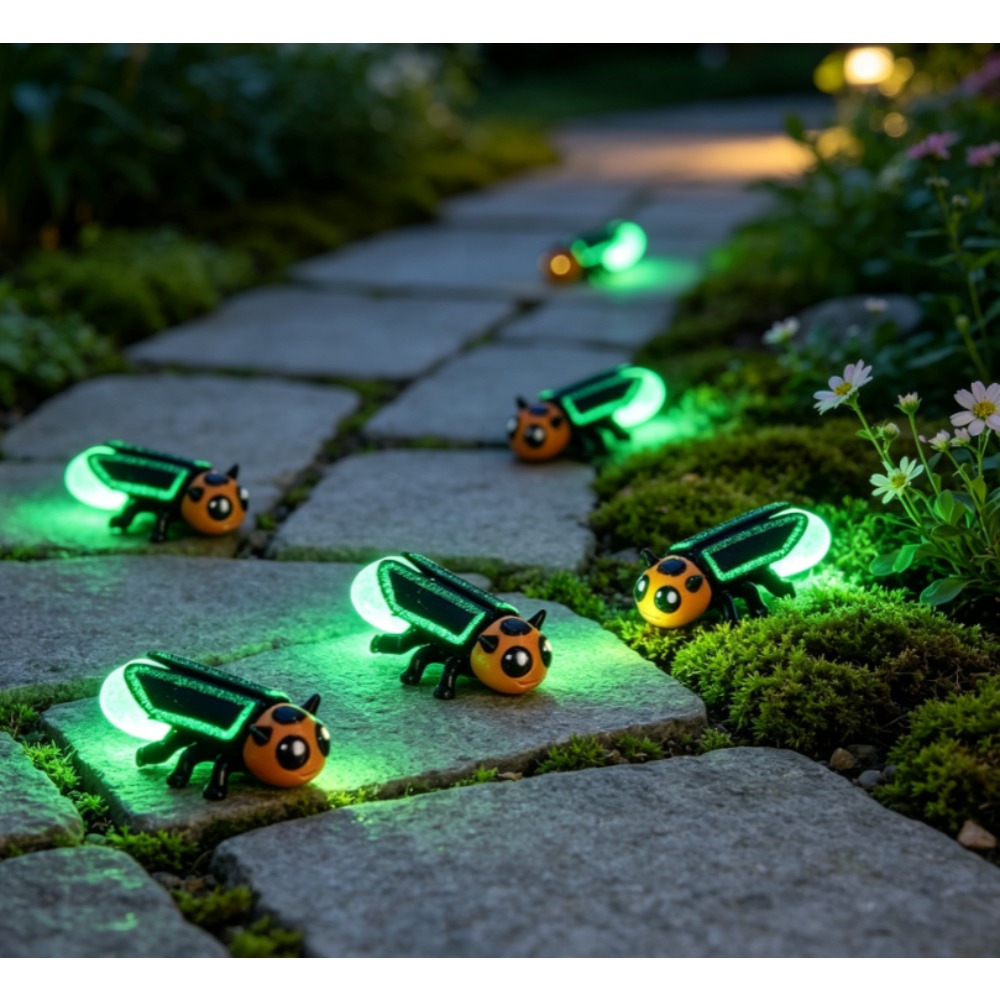 6個入り 3Dプリント製 光る暗闇で光るホタルのオーナメント - Kids Outdoor Easter Gifts のレビューと価格