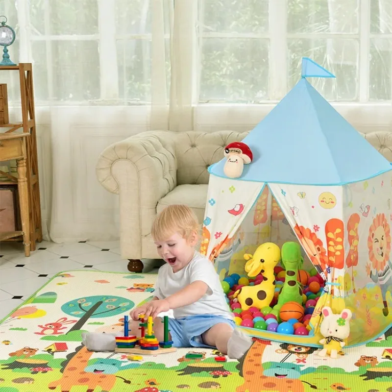 ポータブルキッズプレイテント子供用屋内外オーシャンボールプー - Kids Outdoor Cubby House のレビューと価格