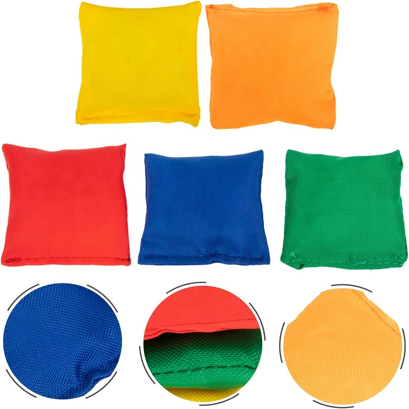 10個入りミニビーンバッグ カラフルな携帯用布製サンドバッグ - Kids Outdoor Bean Bag のレビューと価格
