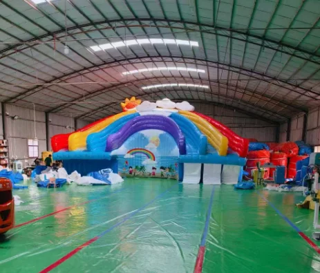 業務用インフレータブルウォーターパーク、耐久性のあるPVCレ - Kids Outdoor Venues のレビューと価格